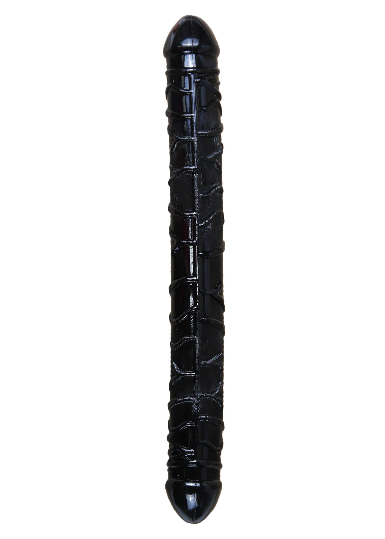 Savitljivi crni dupli dildo od TPR-a — 33,5 cm — 67 00089